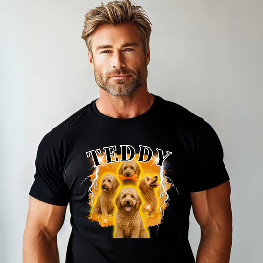 Customizable Pet & Dog TShirt,  Bootleg Retro Shirt, Great Dog Remembrance Gift