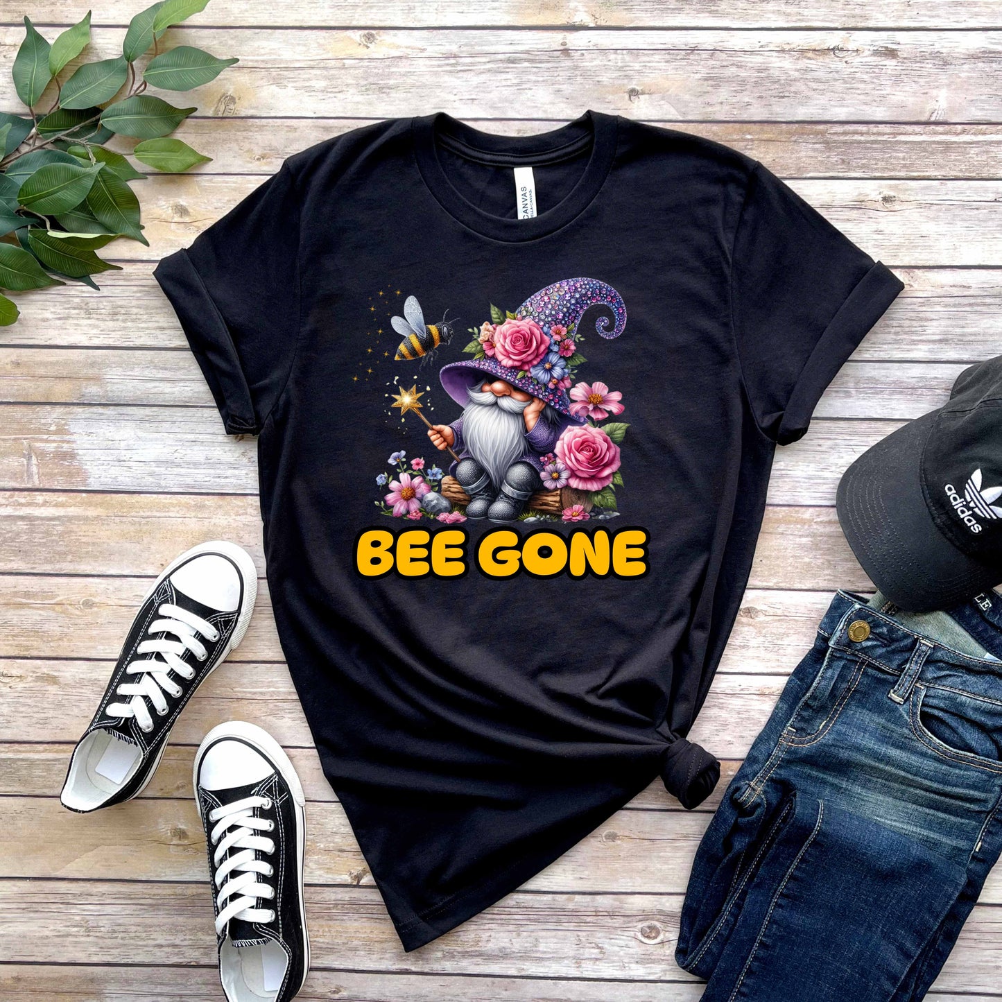 Bee Gone Funny Gnome T-Shirt