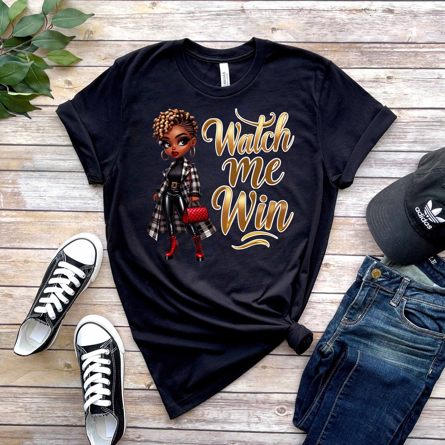 Watch Me Win Customizable T-Shirt