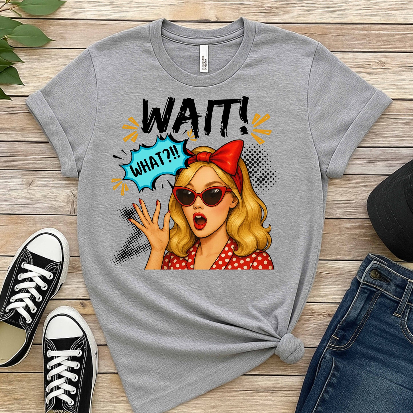Vintage Funny Wait! What? T-Shirt