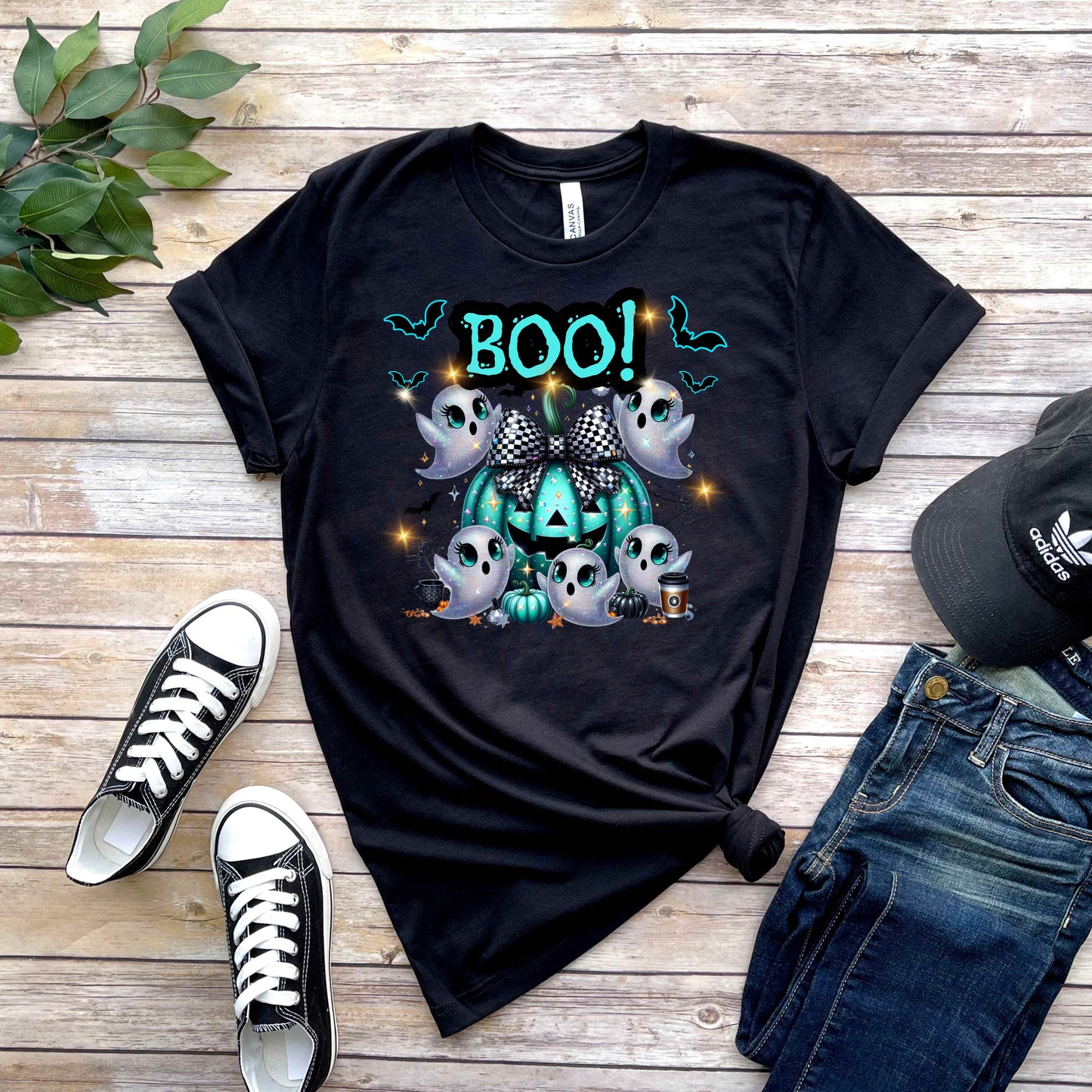 Teal Pumpkin Halloween Boo T-Shirt