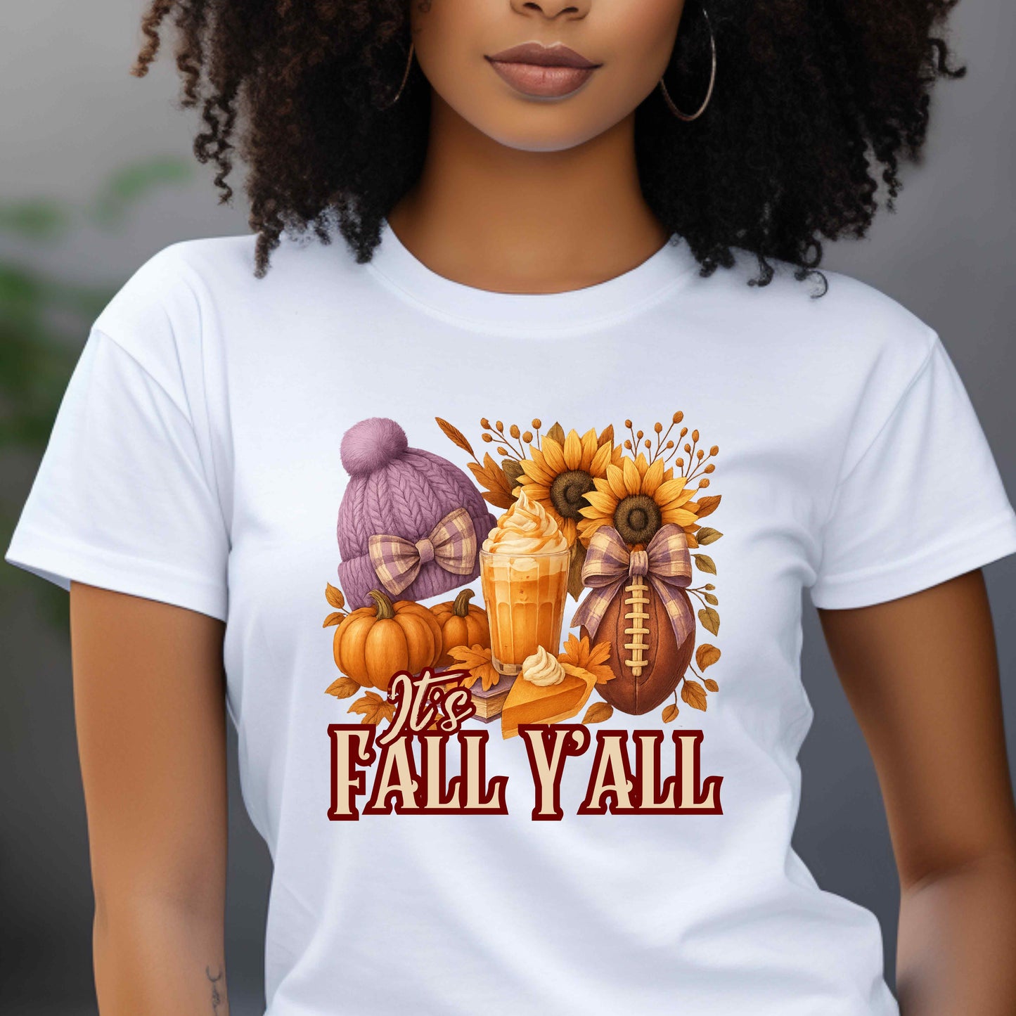 It's Fall Y'all Football T-Shirt