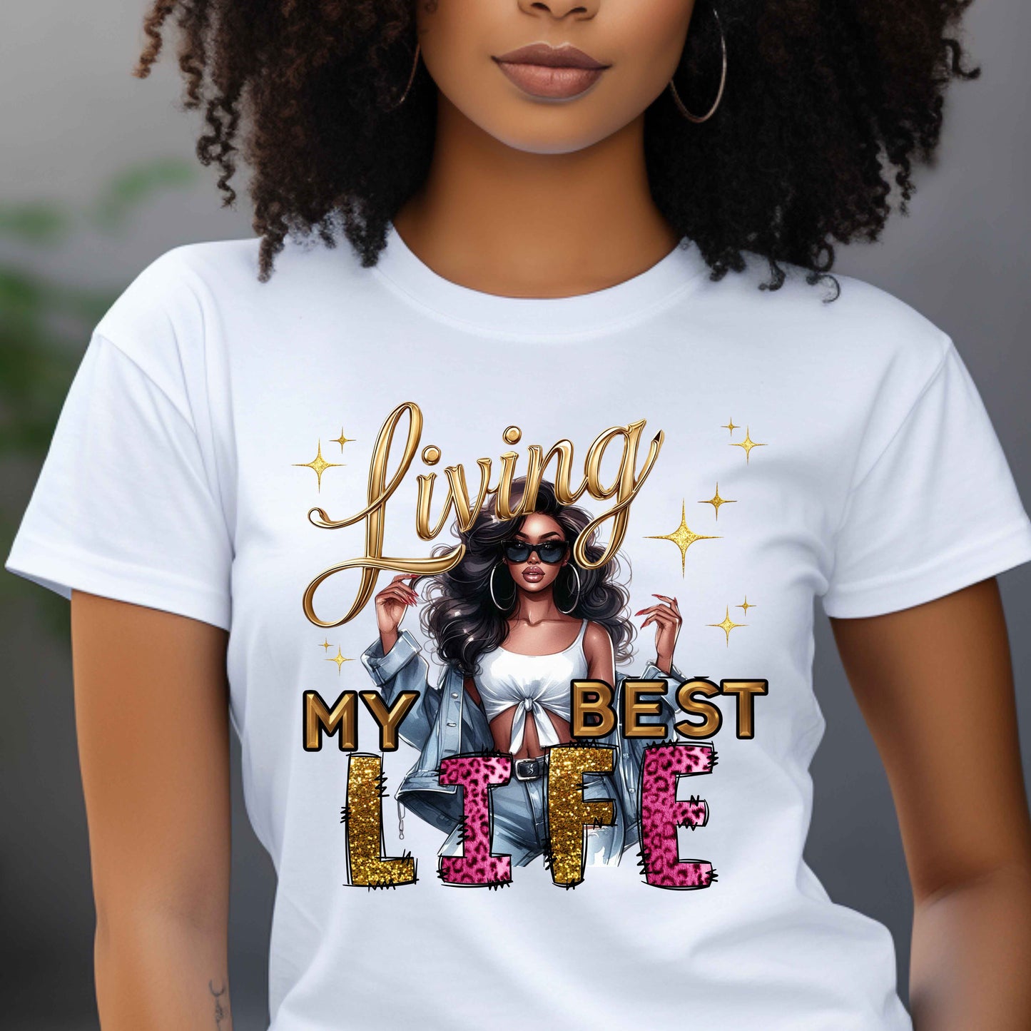 Living My Best Life Womens T-Shirt