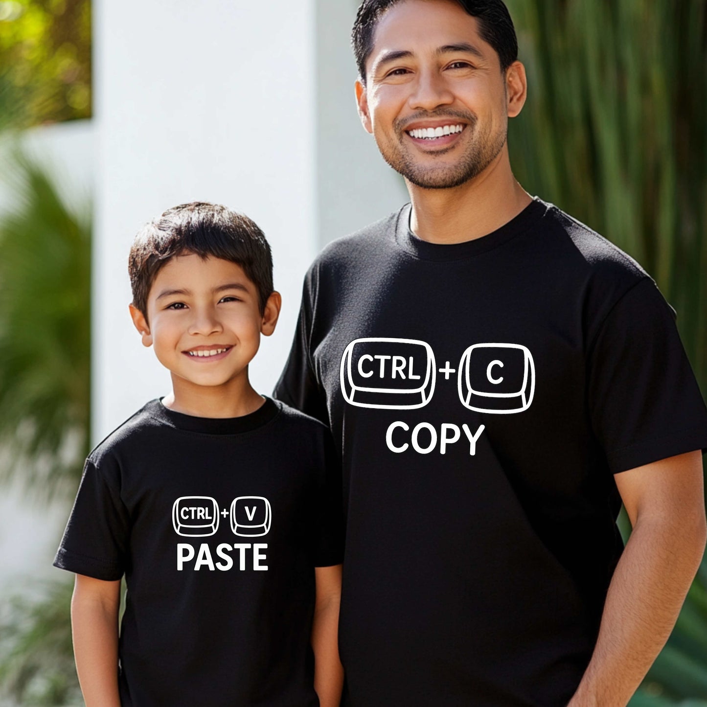 Adult - Copy + Paste Matching Parent & Child Funny T-Shirt
