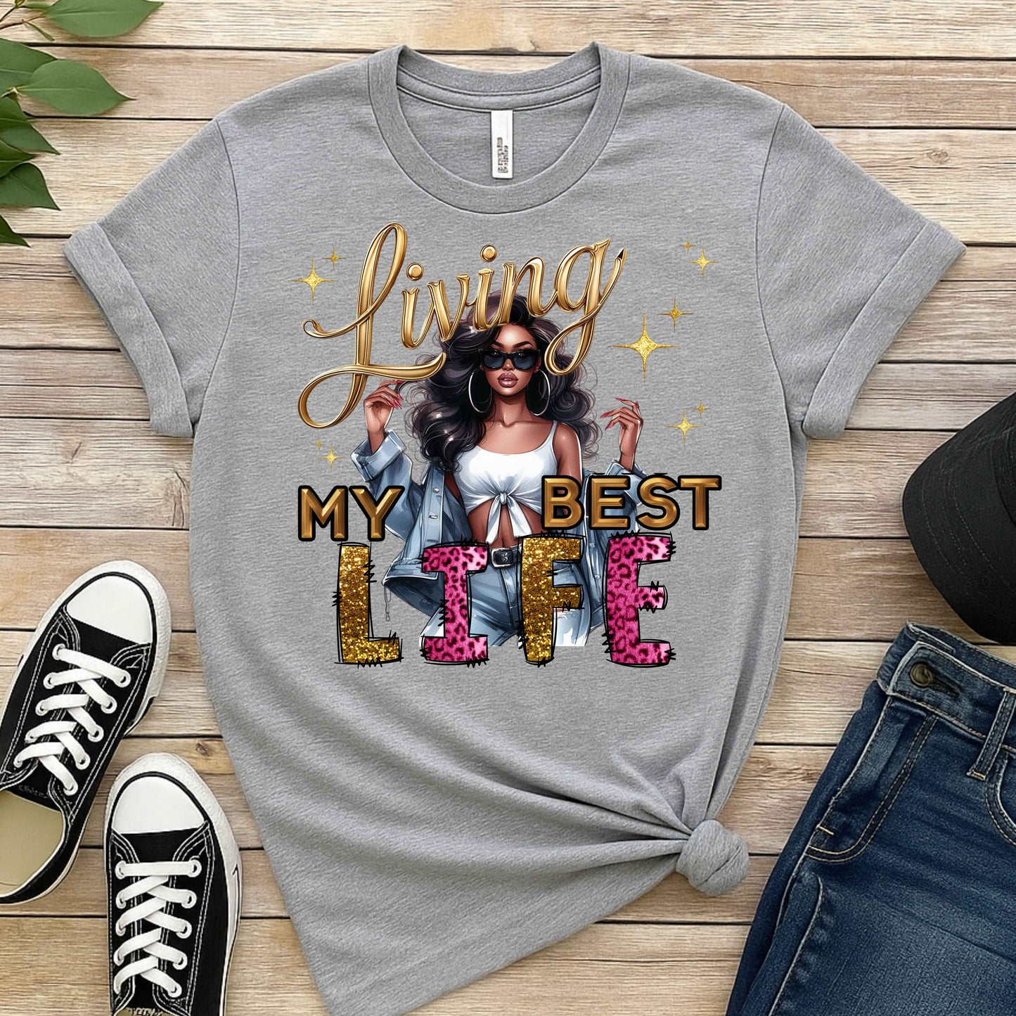 Living My Best Life Womens T-Shirt