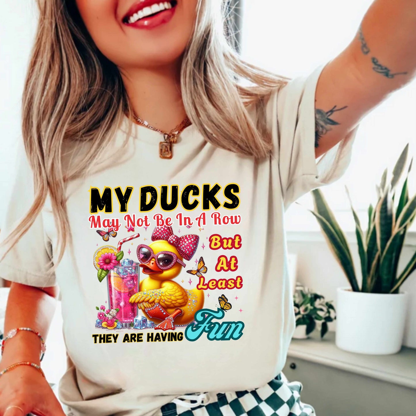 My Ducks Are Having Fun Funny T-Shirt