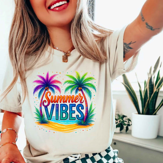 Summer Vibes Vibrant Fun T-Shirt