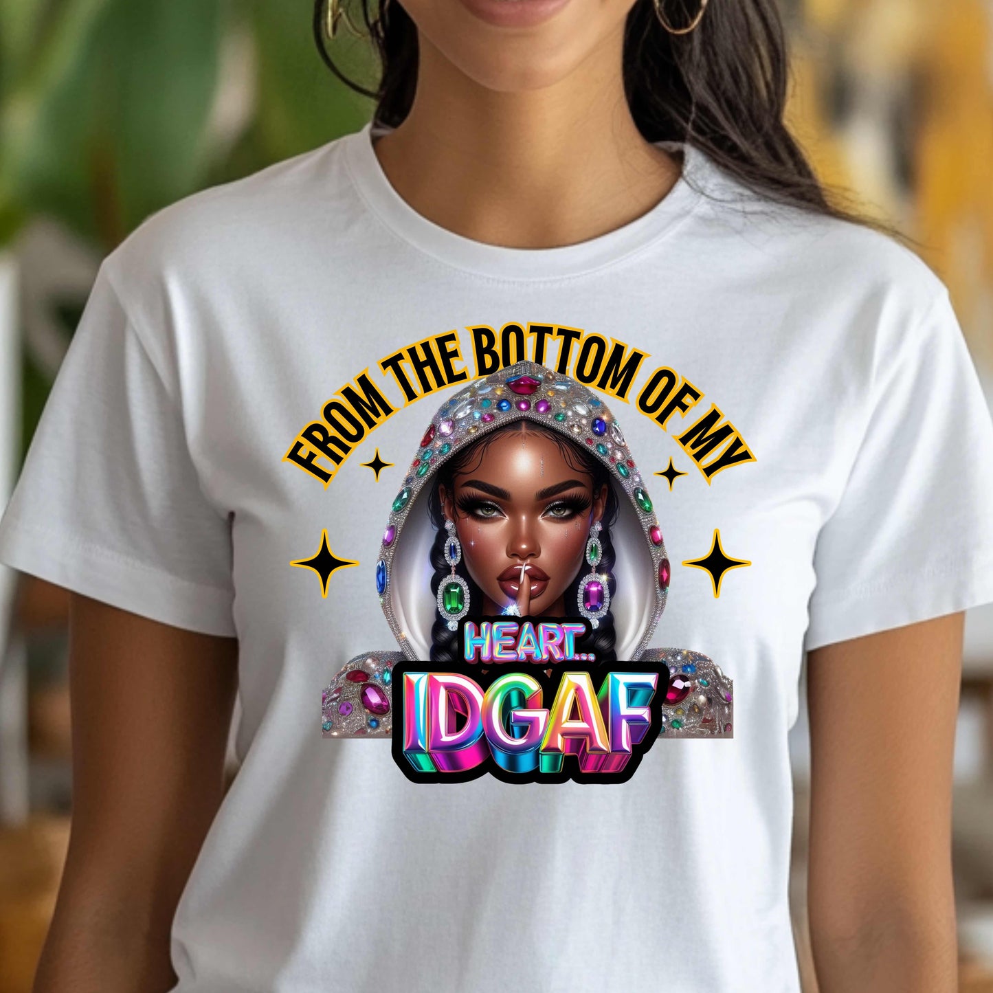 IDGAF Bling Boss T-Shirt