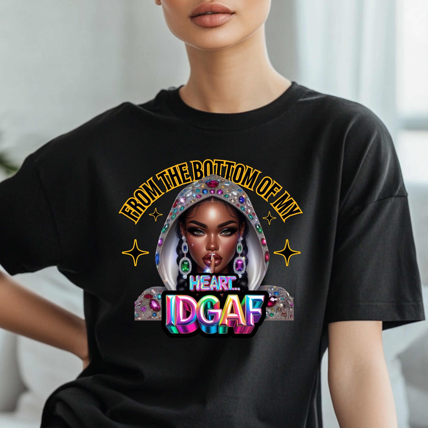 IDGAF Bling Boss T-Shirt