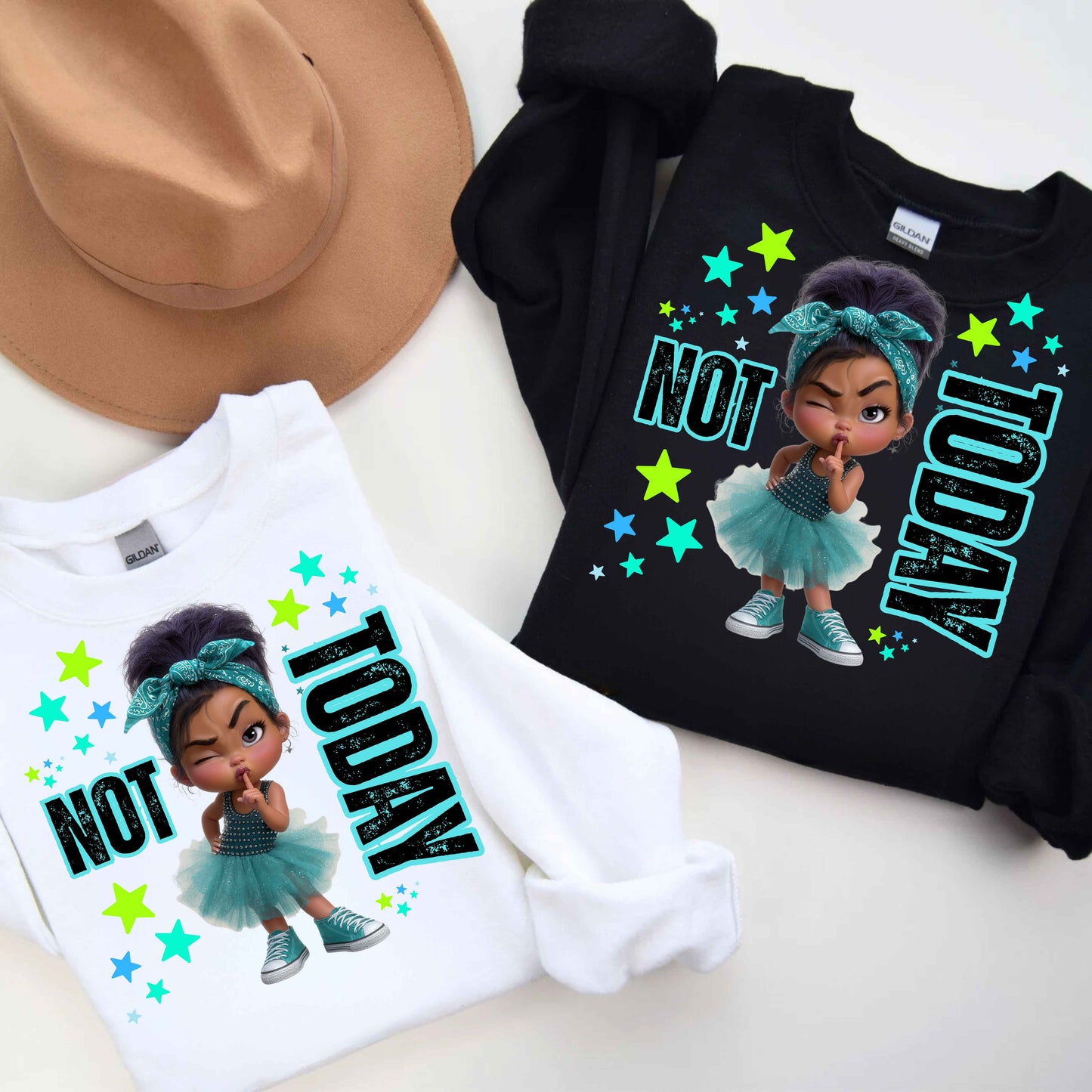 Cute Tutu Not Today Crewneck Pullover Sweatshirt