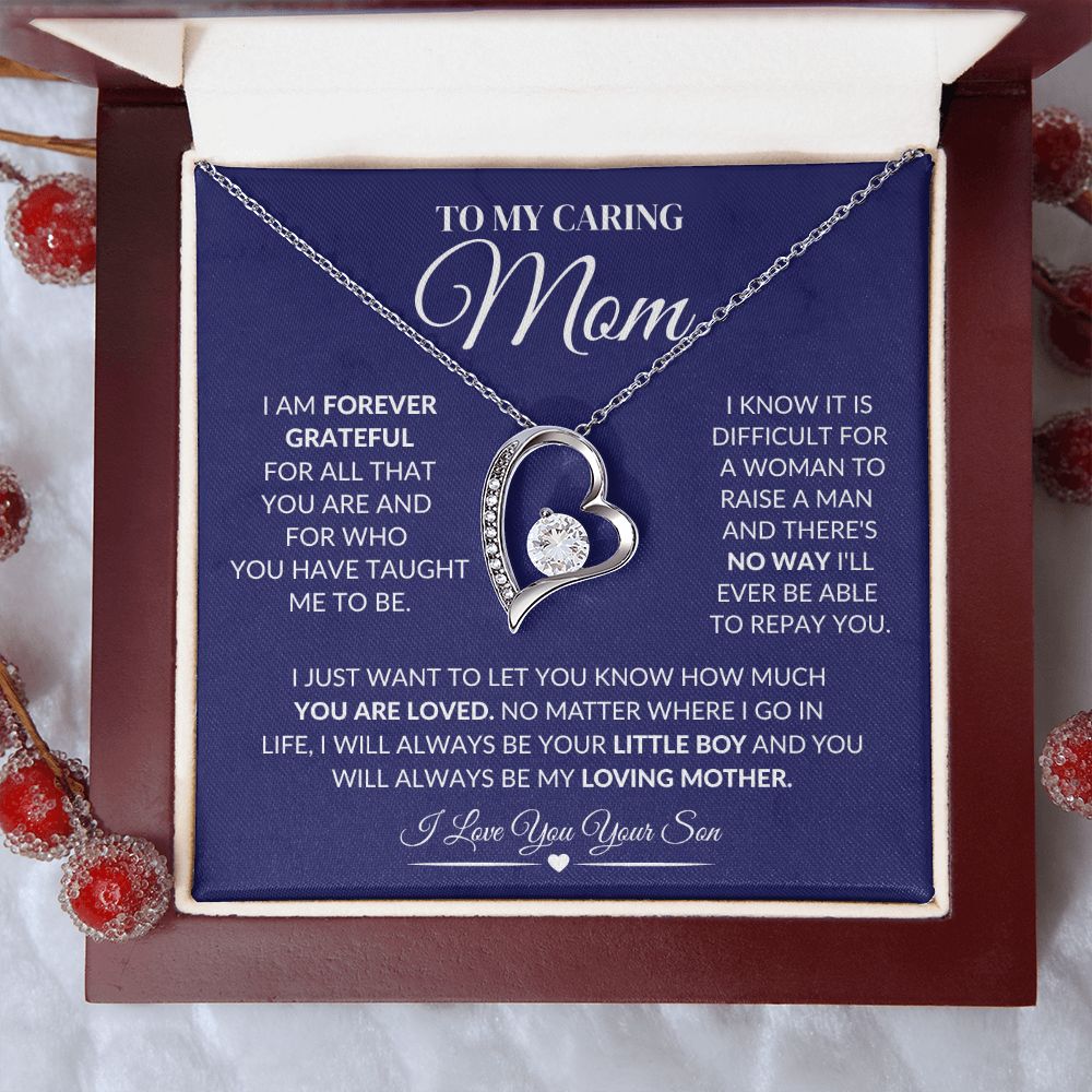 To My Caring Mother Forever Love Necklace