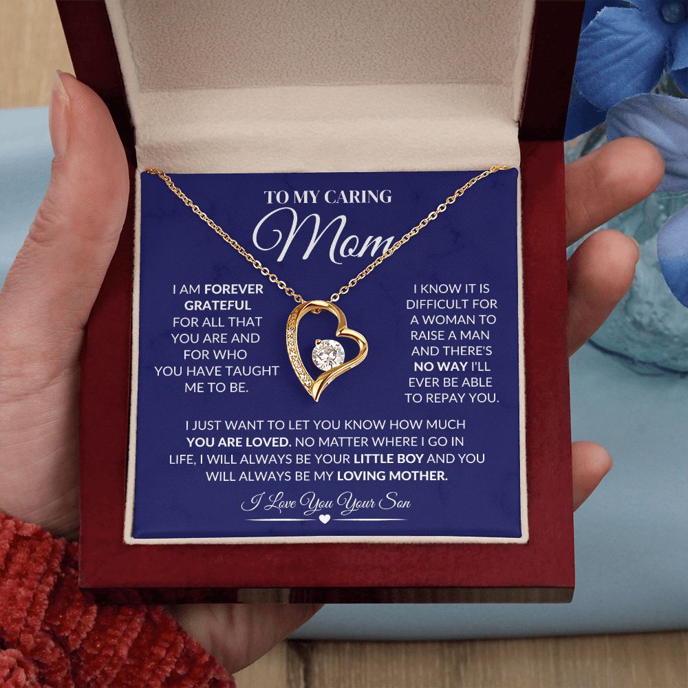To My Caring Mother Forever Love Necklace