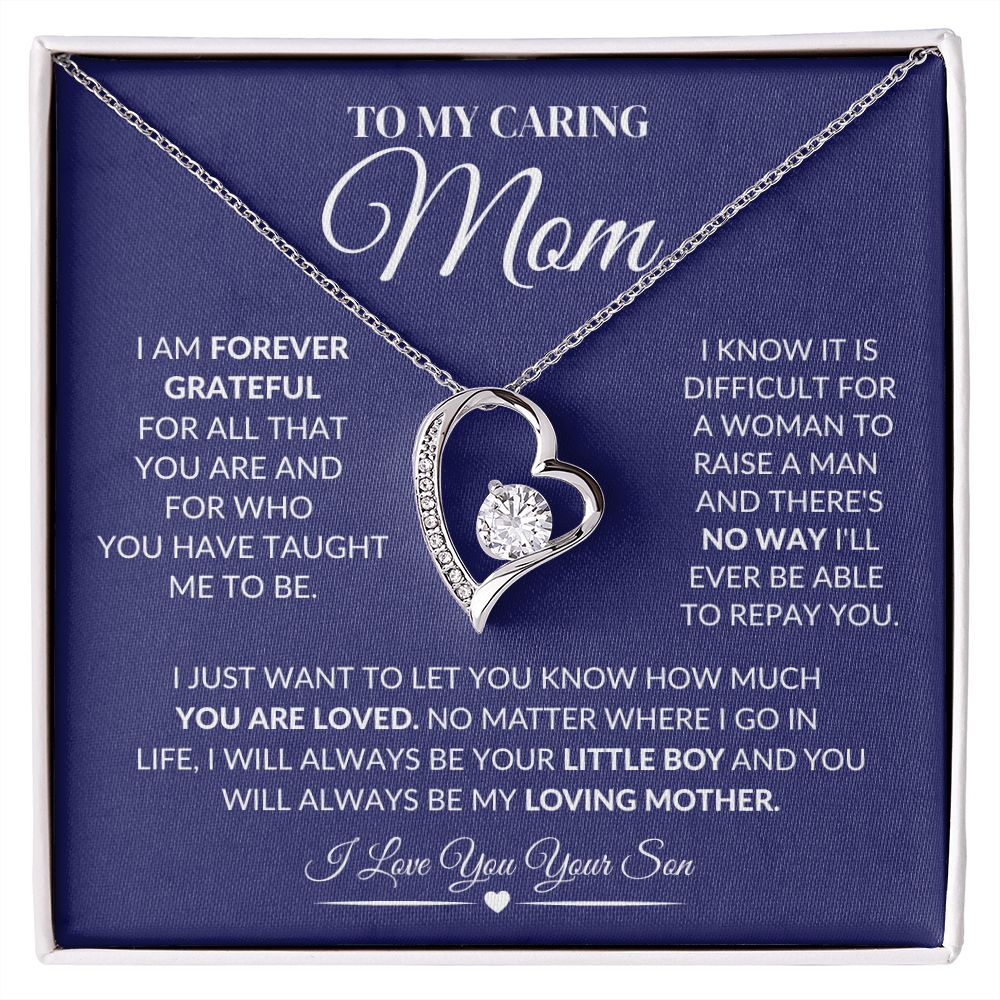 To My Caring Mother Forever Love Necklace