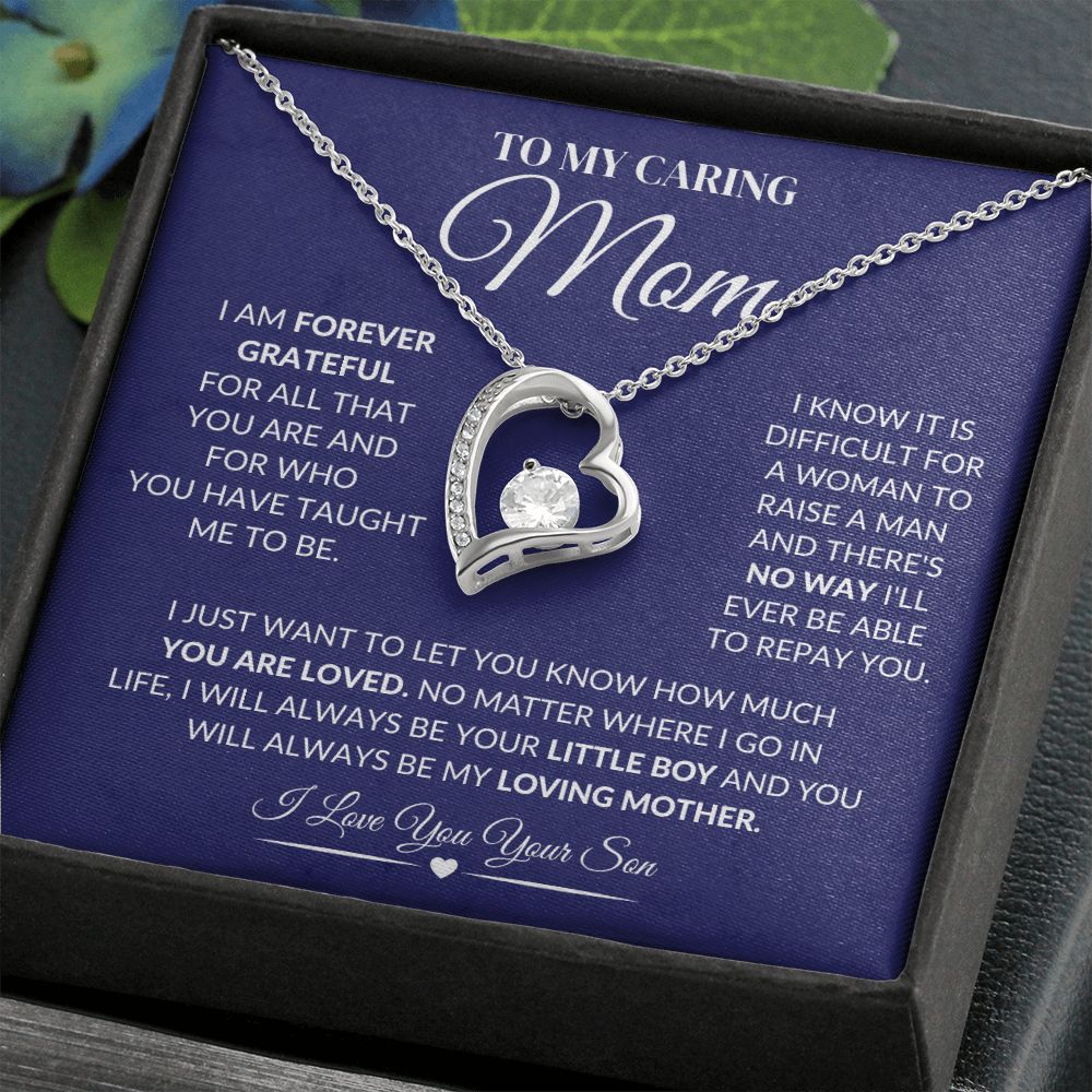To My Caring Mother Forever Love Necklace