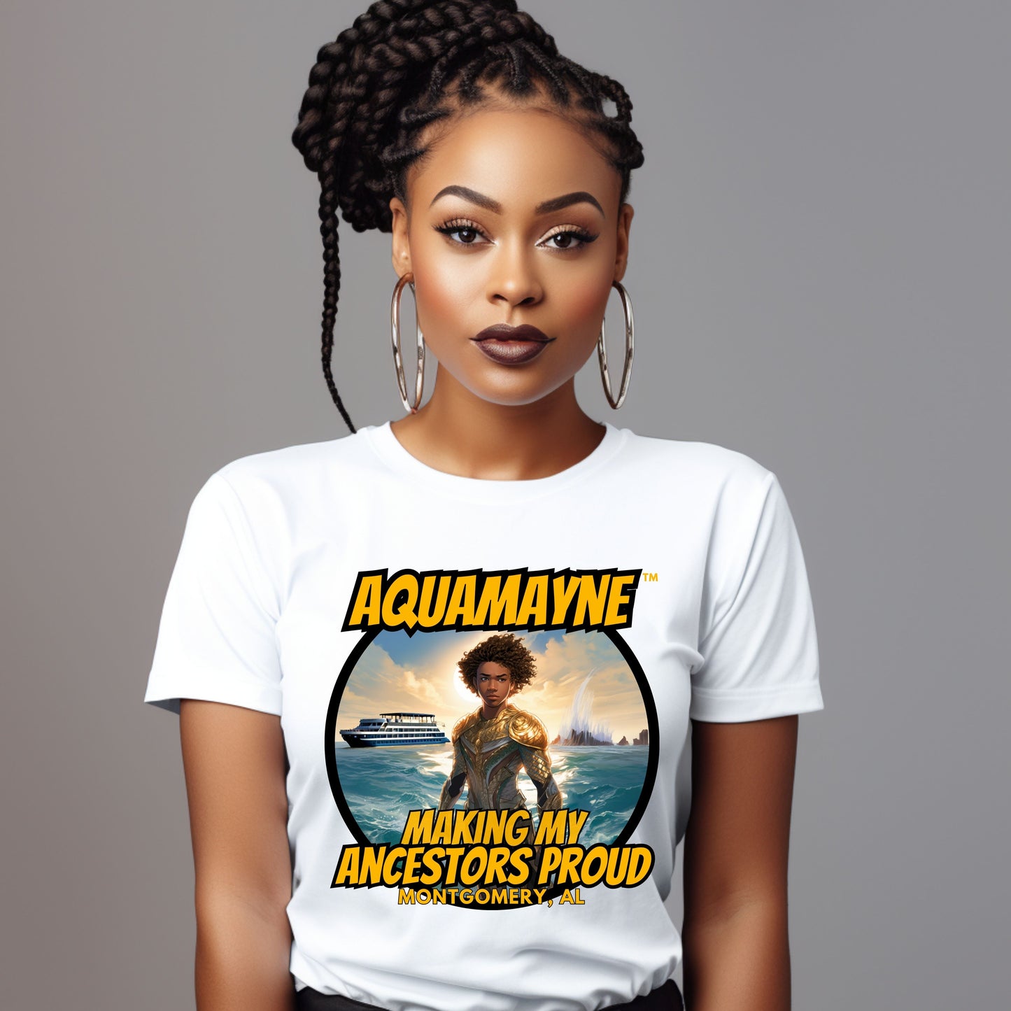 Aquamayne Making My Ancestors Proud Montgomery Brawl Tshirt