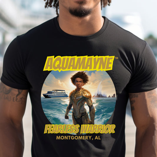 Aquamayne Fearless Warrior Montgomery Brawl Dark Color Tshirt