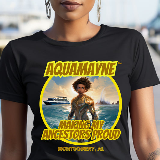 Aquamayne Making My Ancestors Proud Montgomery Brawl Dark Color Tshirt