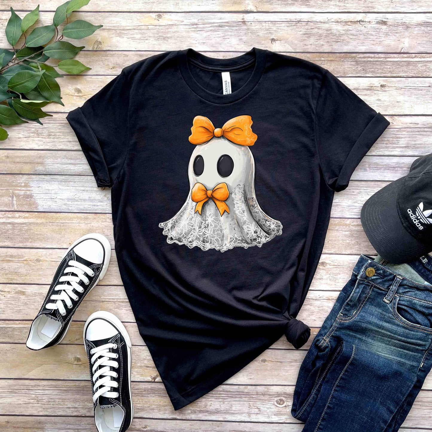 The Lace Ghost with Hair Bow T-Shirt