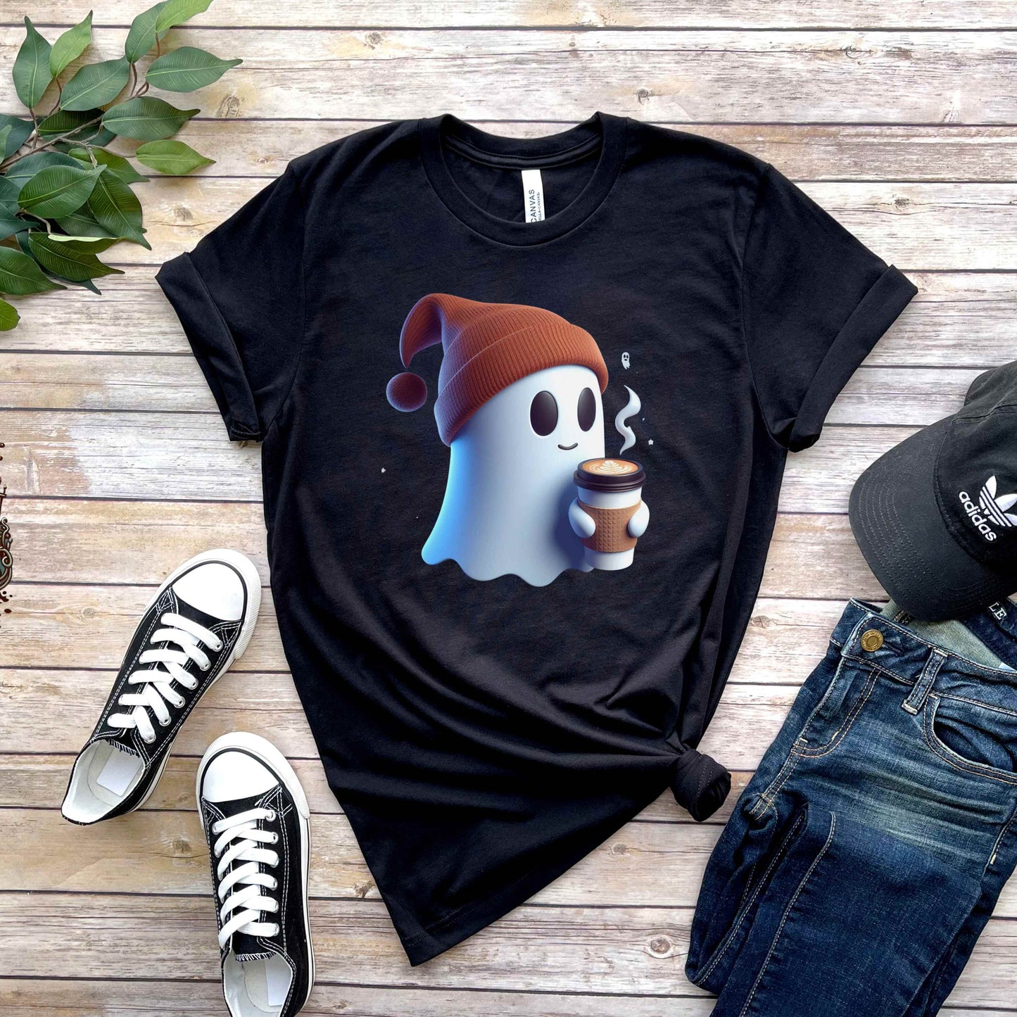 Ghost Latte Halloween Tshirt