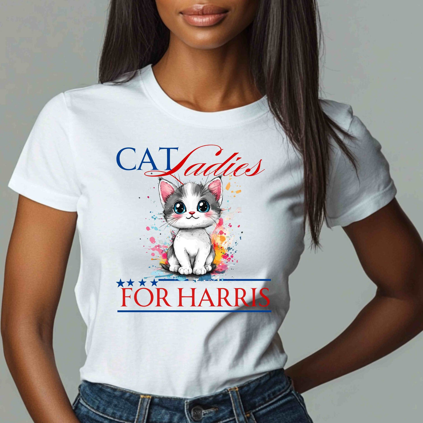 Cat Ladies For Harris Tshirt Light Colors
