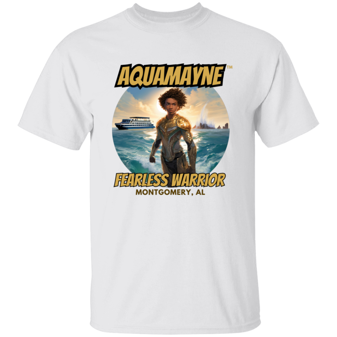 Aquamayne Fearless Warrior Montgomery Brawl Tshirt