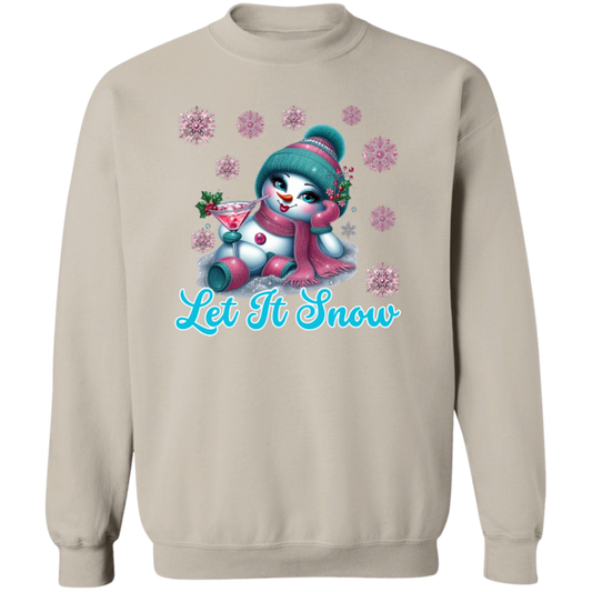 Snowwoman Let it Snow Crewneck Pullover Sweatshirt