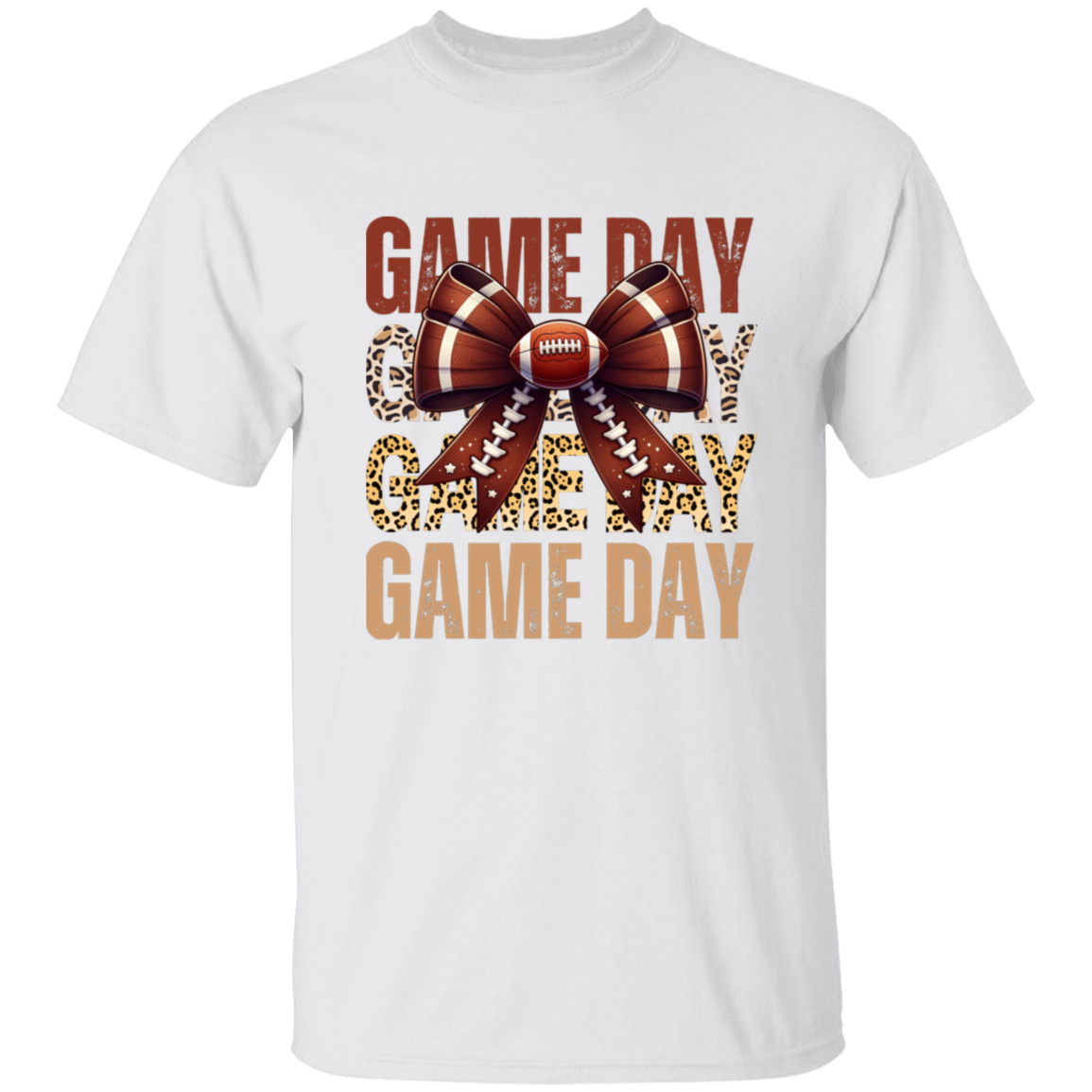 Game Day Football Leopard Print T-Shirt