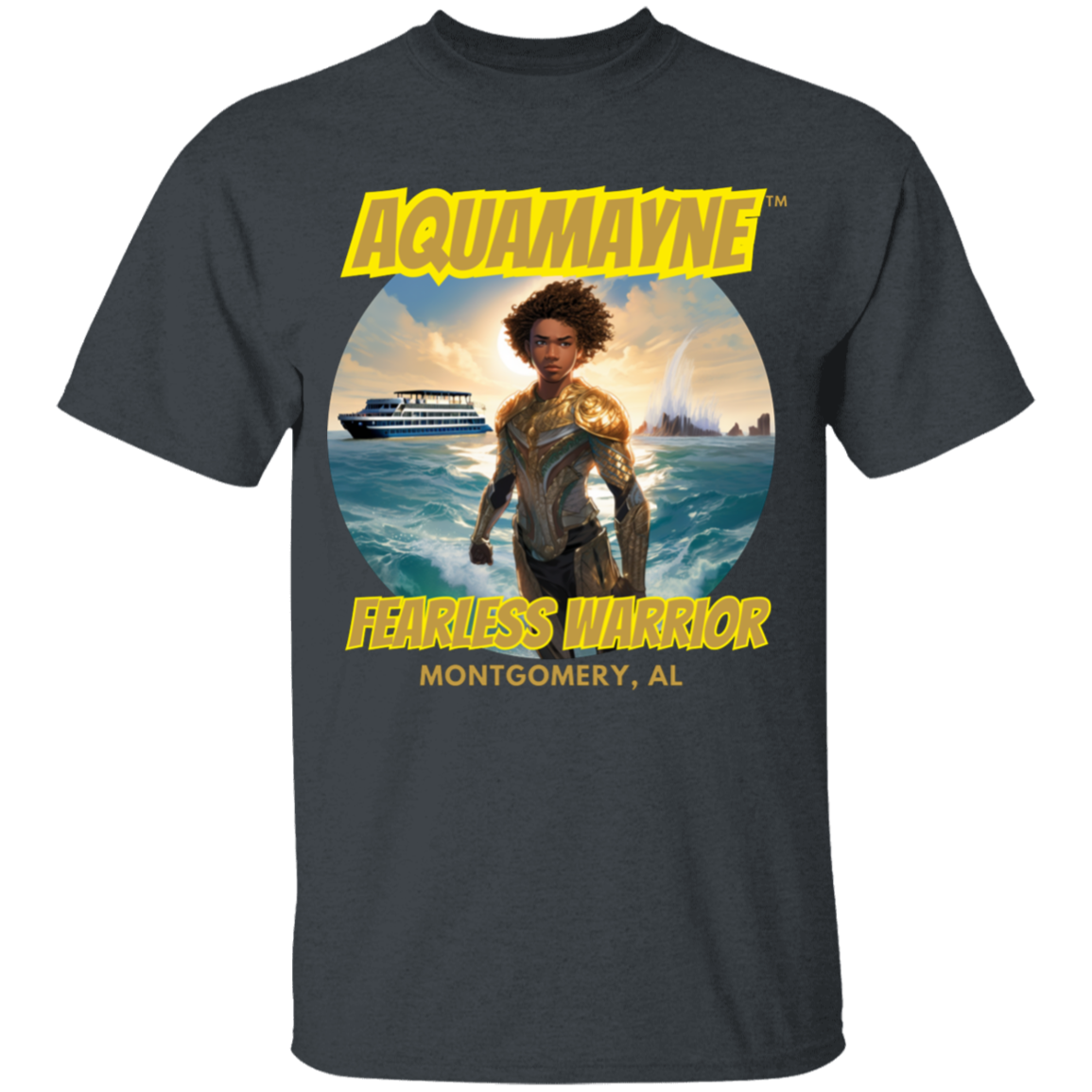 Kid's Aquamayne Fearless Warrior T-Shirt