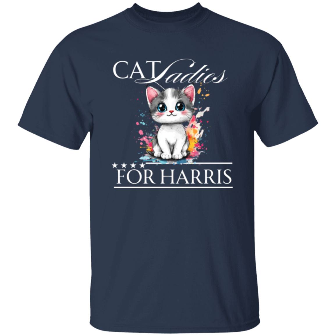 Cat Ladies For Harris Tshirt Dark Colors