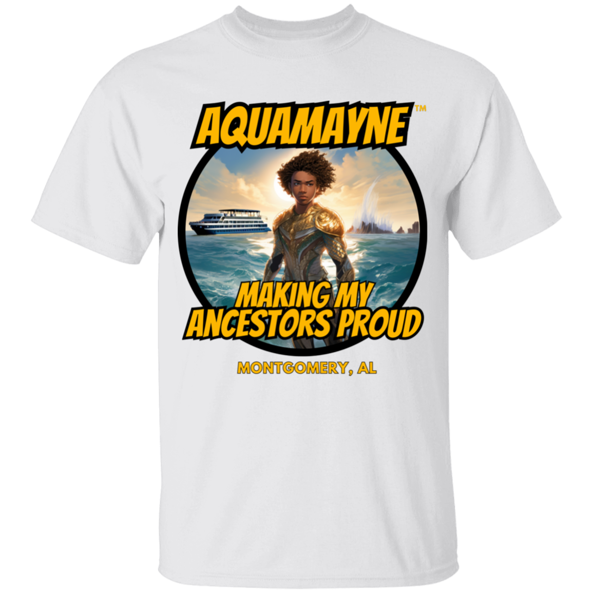 Kid's Aquamayne Making My Ancestors Proud T-Shirt