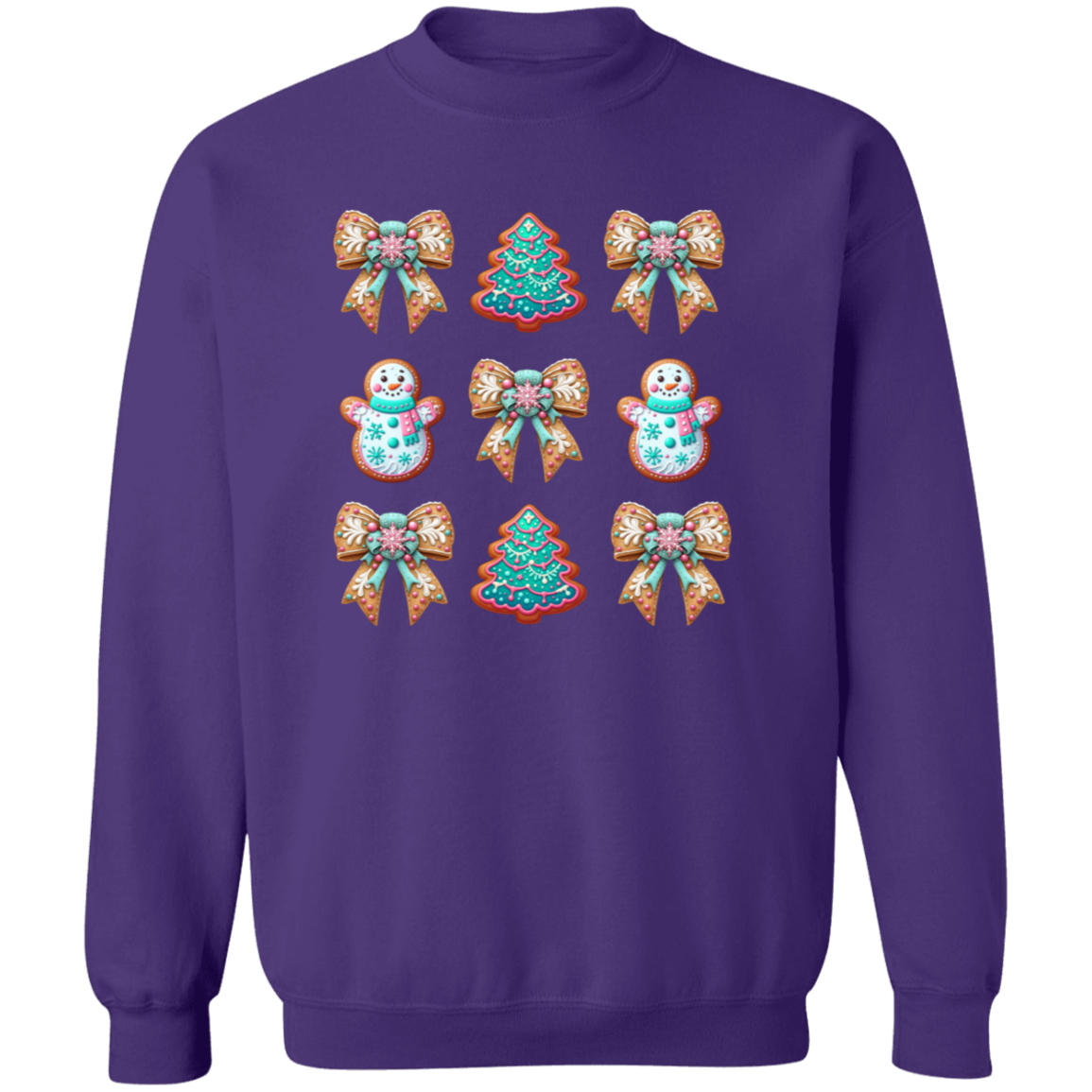 Christmas Cookie Crewneck Pullover Sweatshirt