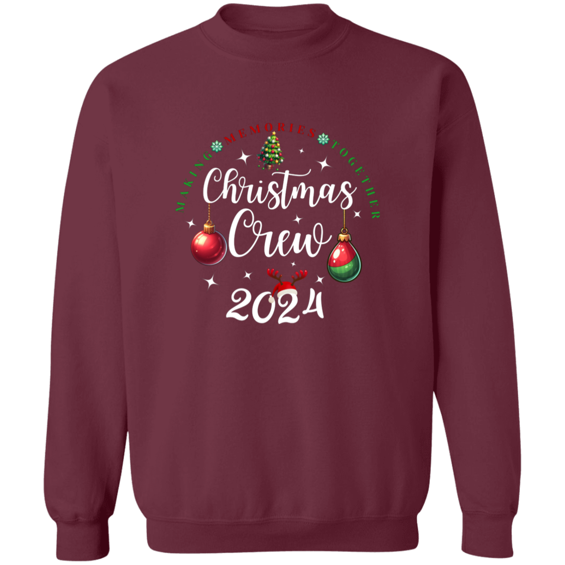 Christmas Crew Crewneck Pullover Sweatshirt