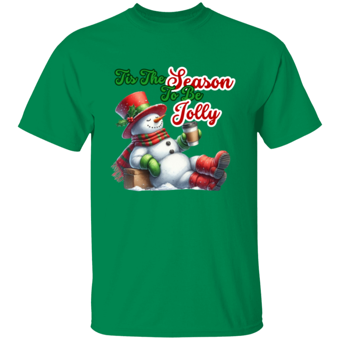 Tis Tis Season Santa Coffee Funny Christmas T-Shirt