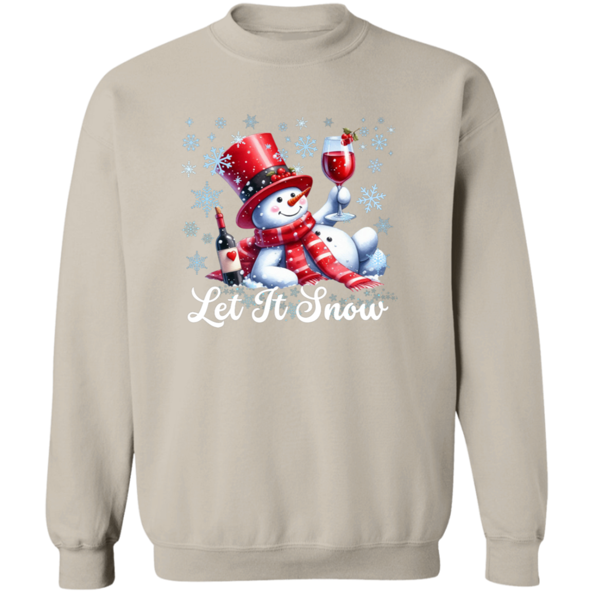 Snowman Crewneck Pullover Sweatshirt