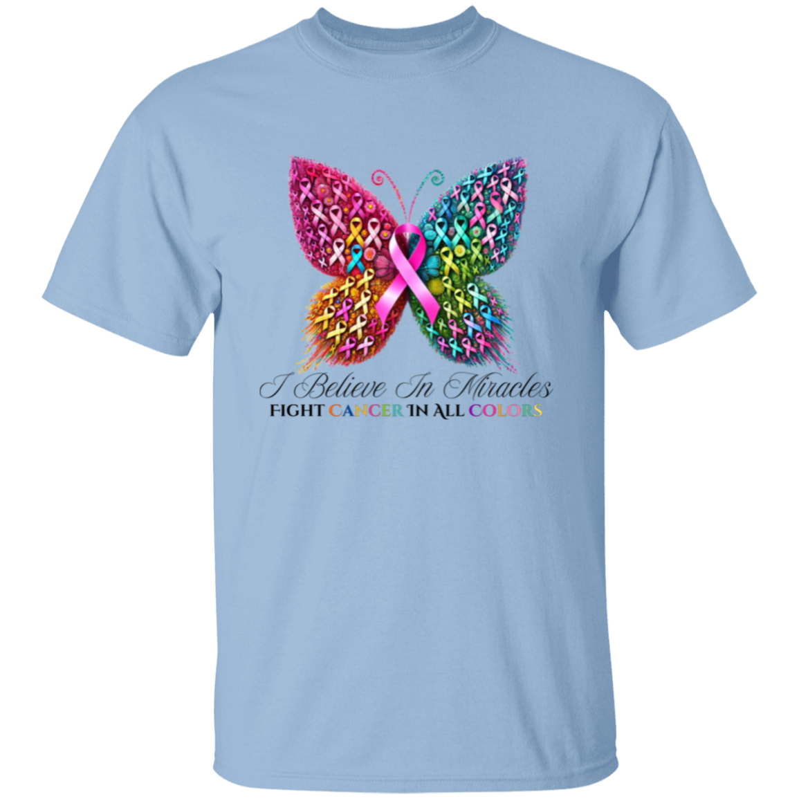 Many Mini Colorful Breast Awareness Ribbons T-Shirt