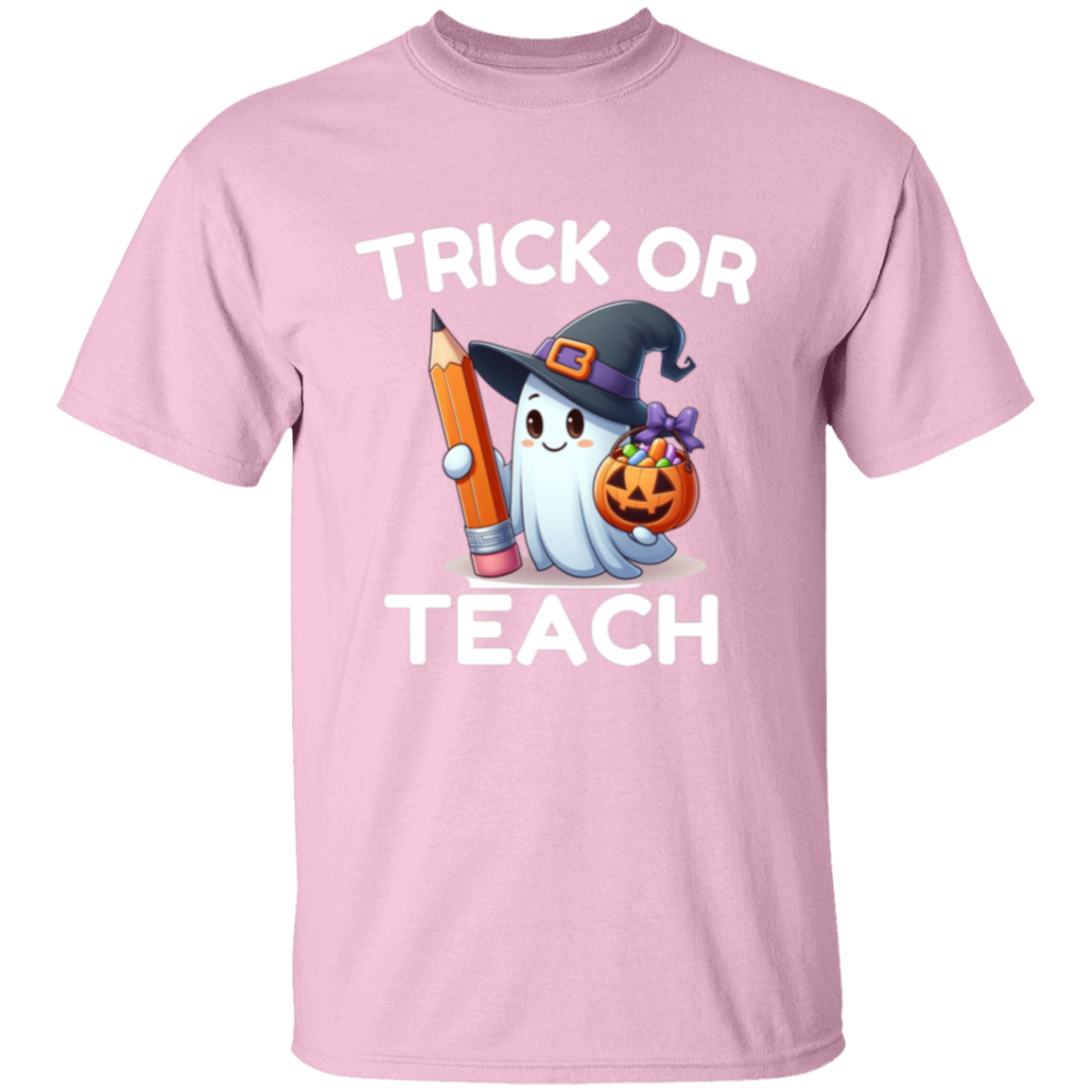 Friendly Ghost Teacher Halloween T-Shirt