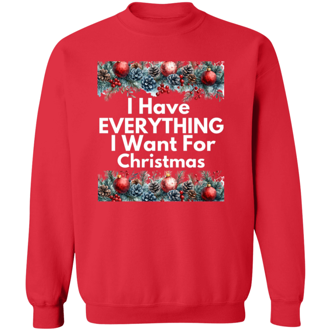 Matching His and Her Funny Christmas Crewneck Pullover Sweatshirt