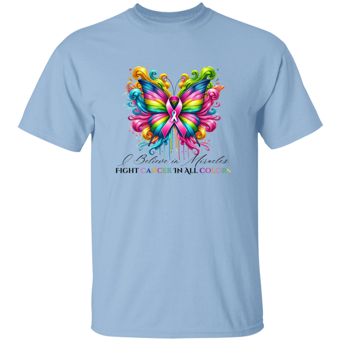 Beautiful Butterfly Breast Cancer Awareness T-Shirt