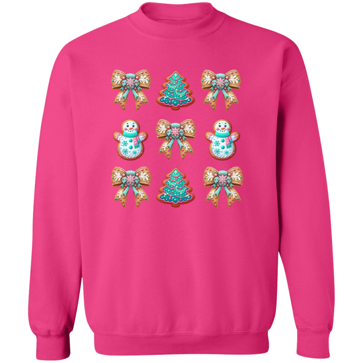 Christmas Cookie Crewneck Pullover Sweatshirt