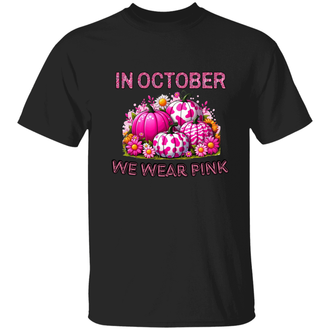 In October We Wear Pink Women's Pumpkin T-Shirt