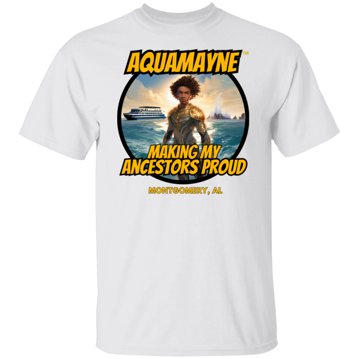 Aquamayne Making My Ancestors Proud Montgomery Brawl Tshirt