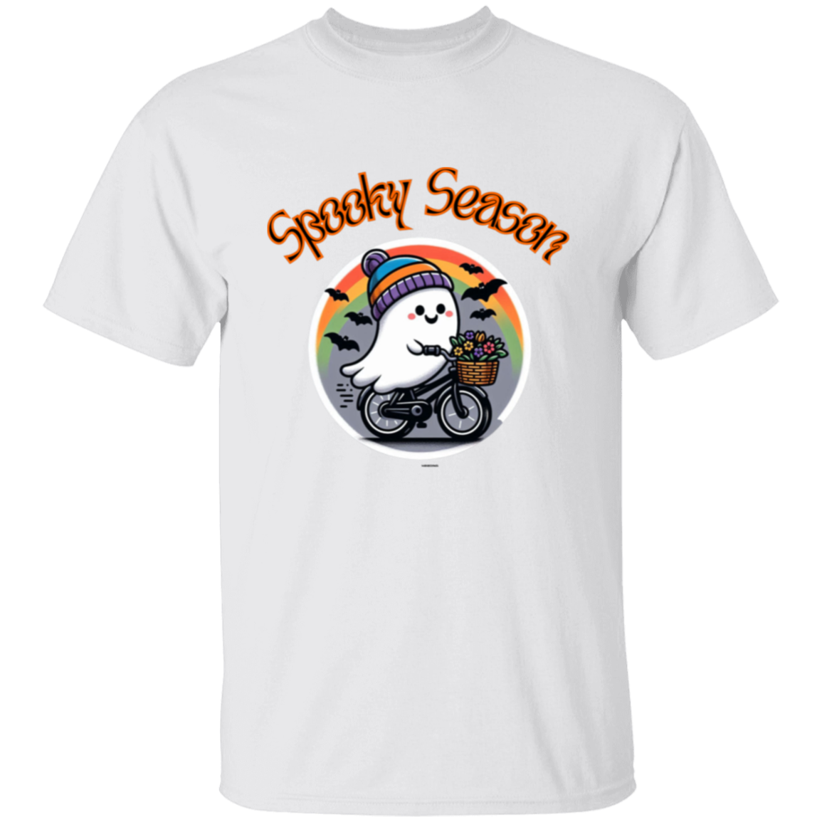 Spooky Ghost Bike Rider T-Shirt