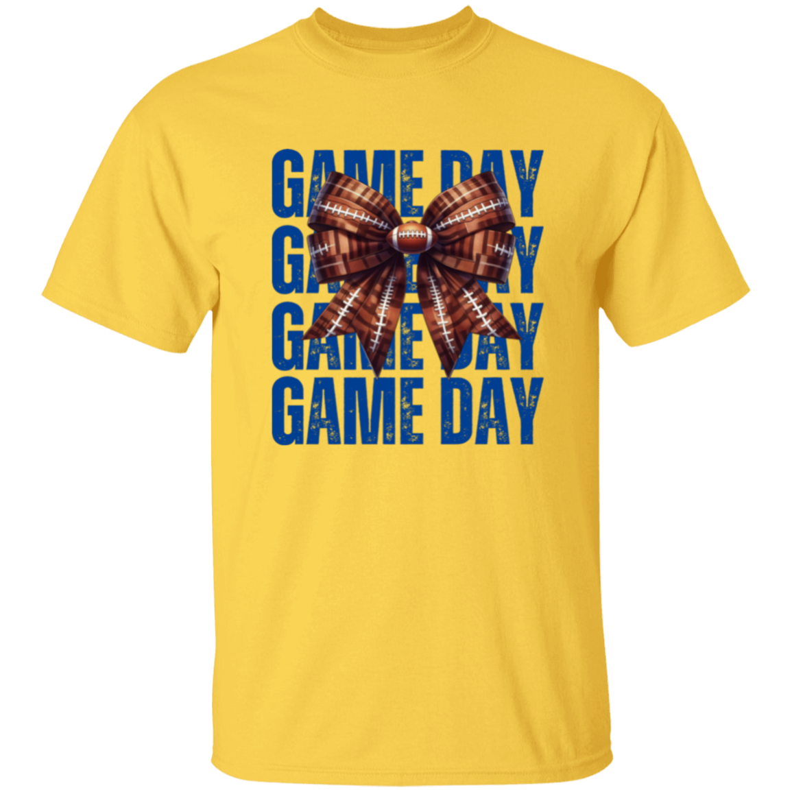 Coquette Bow Football Game Day T-Shirt