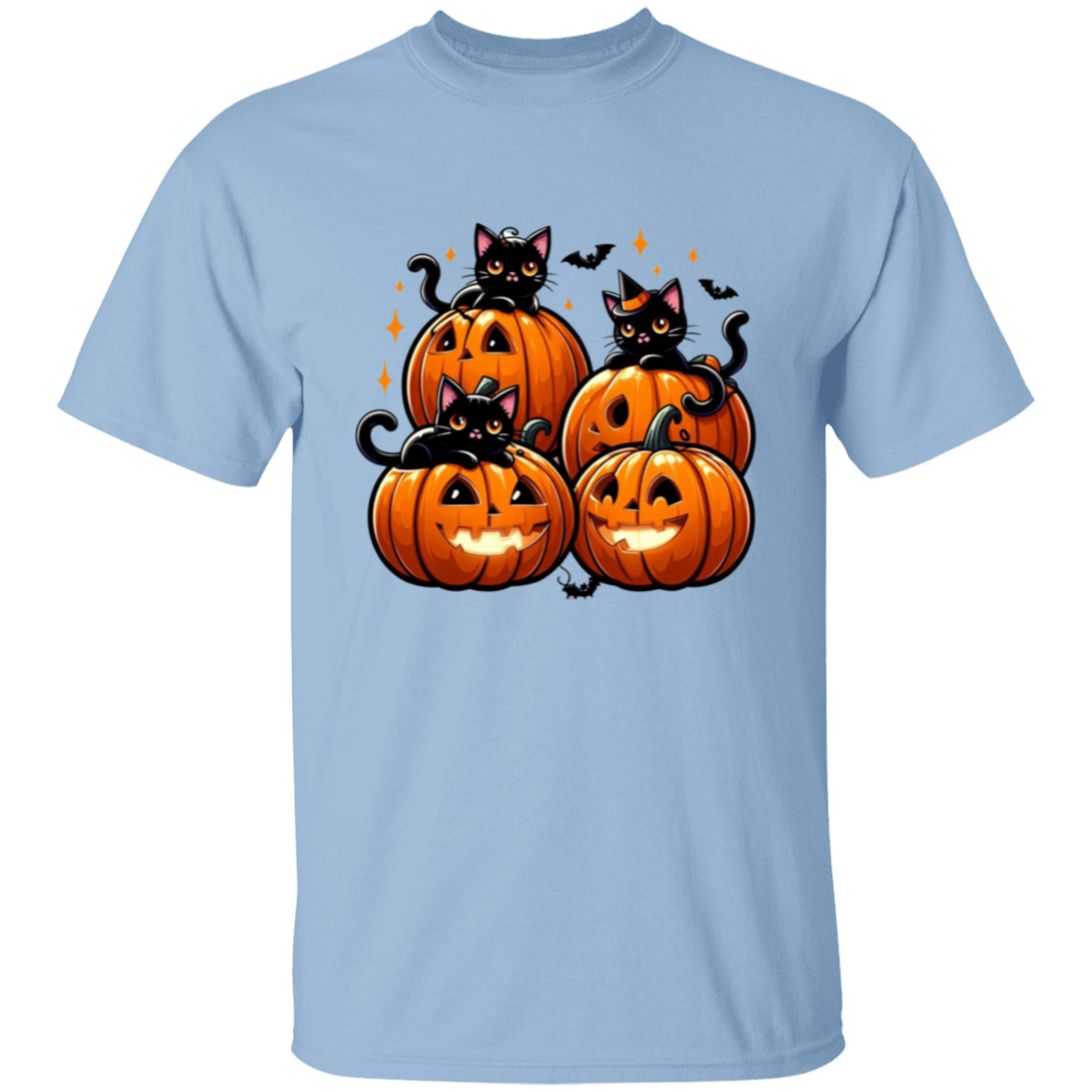 Cat Jack o Lanterns Halloween T-Shirt