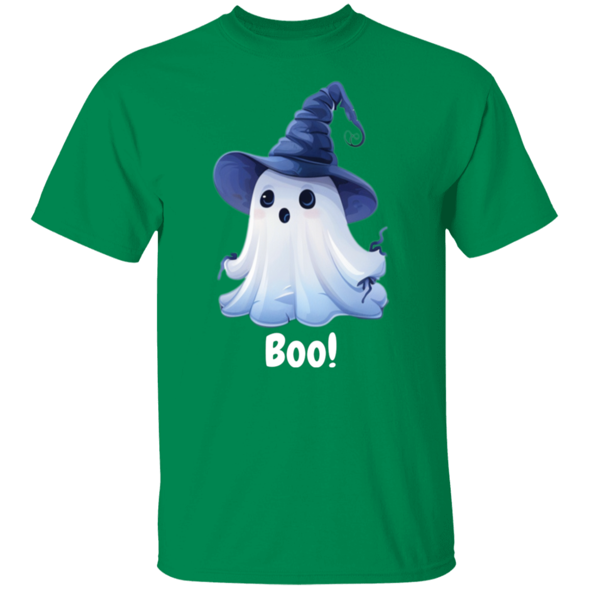 Fun Witchly Ghost Hat Halloween T-Shirt