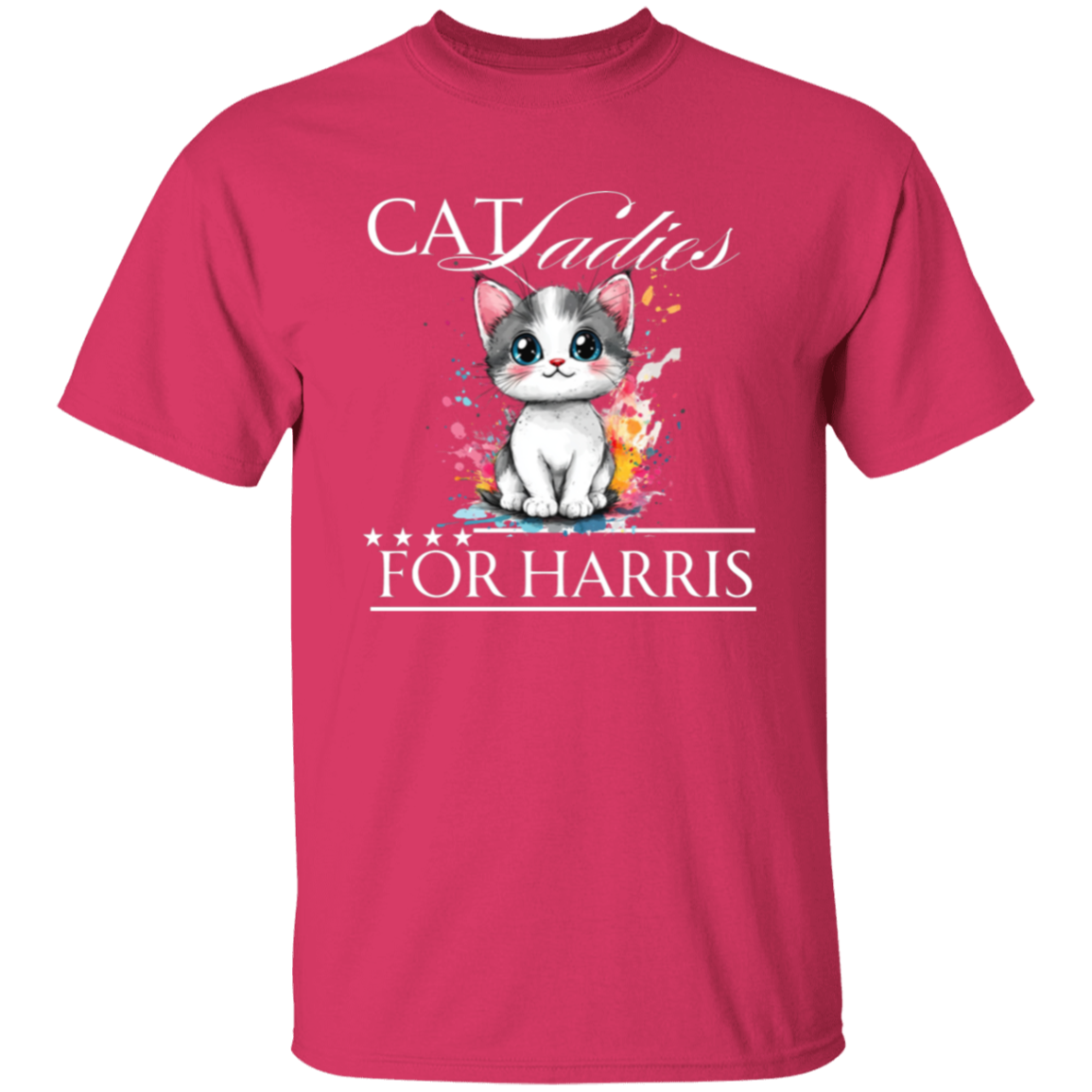 Cat Ladies For Harris Tshirt Dark Colors