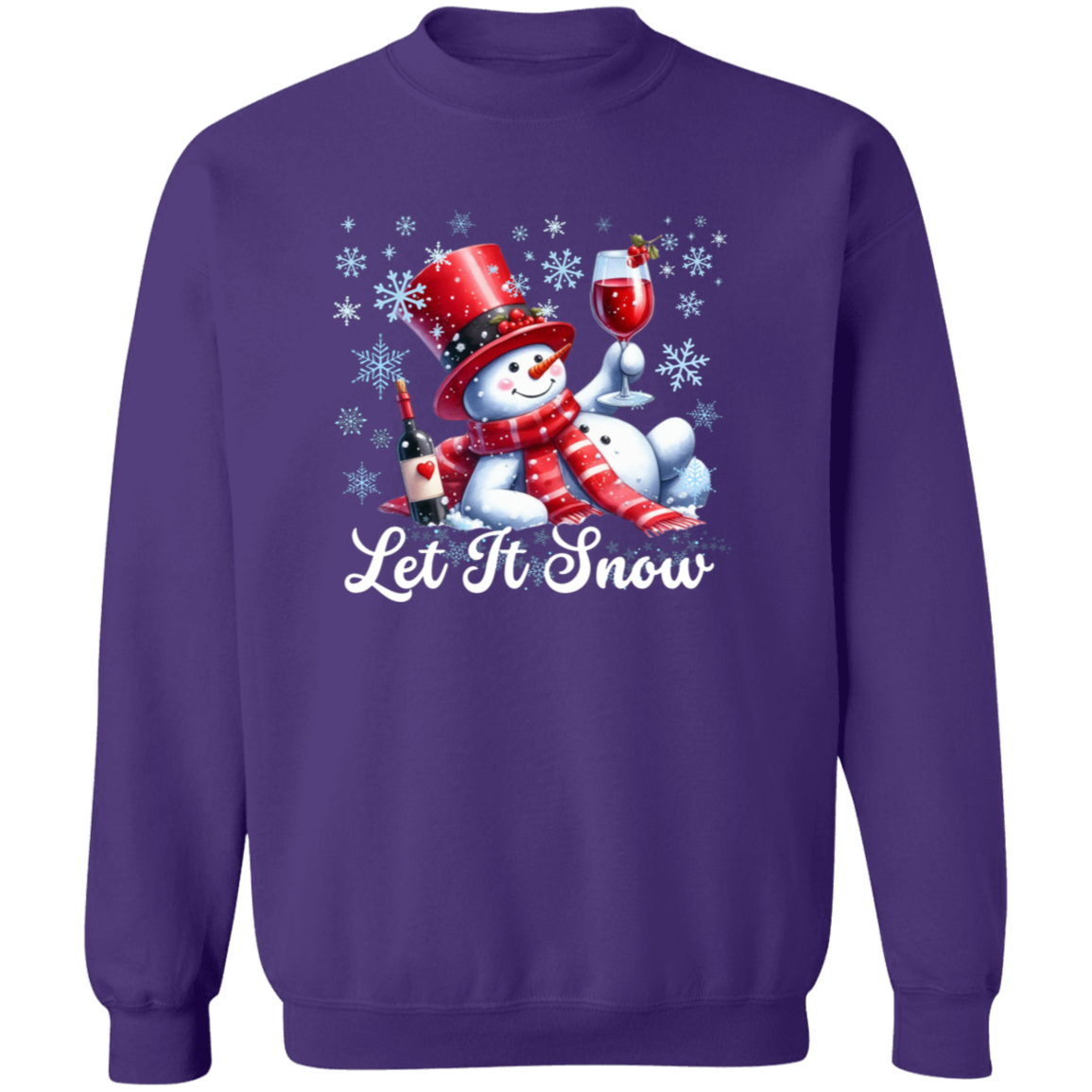 Snowman Crewneck Pullover Sweatshirt