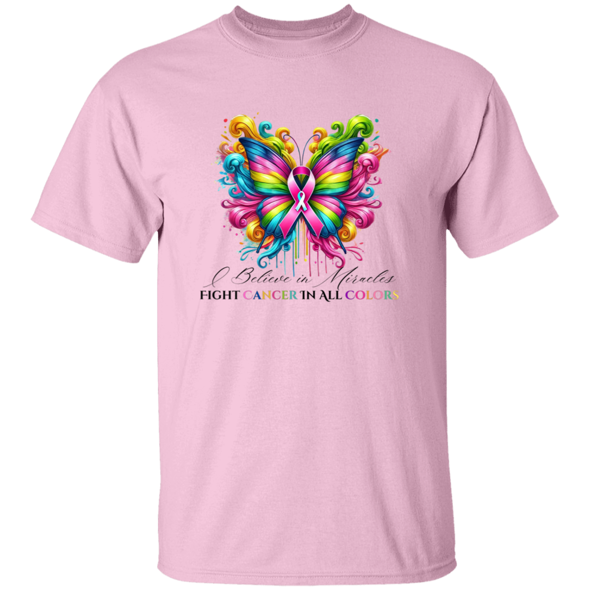 Beautiful Butterfly Breast Cancer Awareness T-Shirt