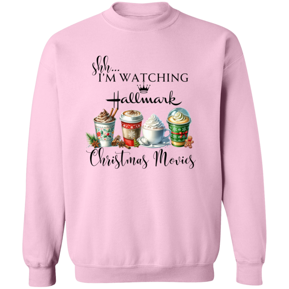 Christmas Movies Crewneck Pullover Sweatshirt