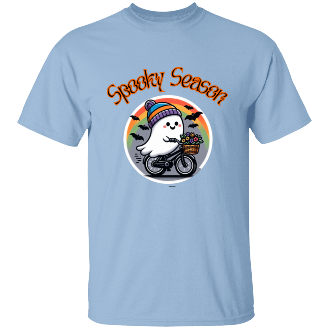 Spooky Ghost Bike Rider T-Shirt